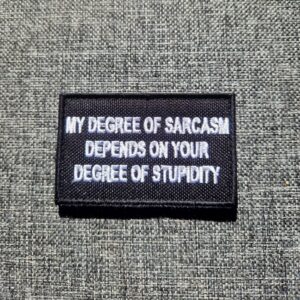 My degree of sercasm ....